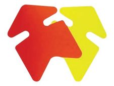 Apli Agipa - 10 flèches fluo effaçables - jaune/orange - 16 x 24 cm