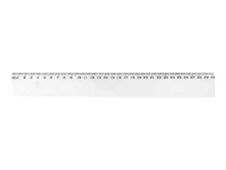 Wonday - Règle plastique 30 cm - transparente
