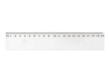 Wonday - Règle plastique 20 cm - transparente