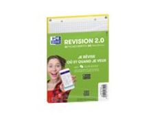 Oxford REVISION 2.0 - Pack de 32 Fiches Bristol Scribzee - A5 - petits carreaux - perforées - turquoise