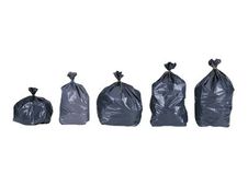 JET'SAC - 25 Sacs poubelle biodégradables 110L - noir