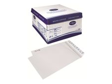 La Couronne - 500 Pochettes B5 250 x 176 mm - 90 gr - sans fenêtre - blanc - bande auto-adhésive