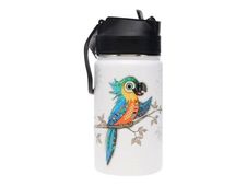 Kiub Kook - Gourde avec paille - 350 ml - perroquet