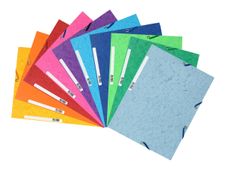 Exacompta Nature Future - 10 Chemises à 3 rabats - A4 - pour 250 feuilles - couleurs vives assorties