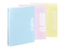 Viquel Milkshake - Classeur 4 anneaux - Dos 35 mm - A4 - pour 250 feuilles - disponible en différents coloris