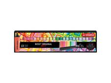 STABILO BOSS ORIGINAL ARTY - surligneur - bleu fluorescent, orange fluorescent, rouge fluo, jaune fluorescent, vert fluorescent, rose fluorescent, lilas fluorescent, lavande fluorescent, turquoise fluorescent, touche pastel de turquoise, soupçon de menthe