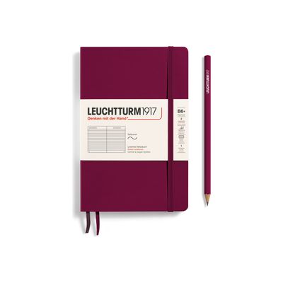 4004117551796-Leuchtturm1917 - Carnet de notes souple B6+ - ligné - bordeaux-Avant-0