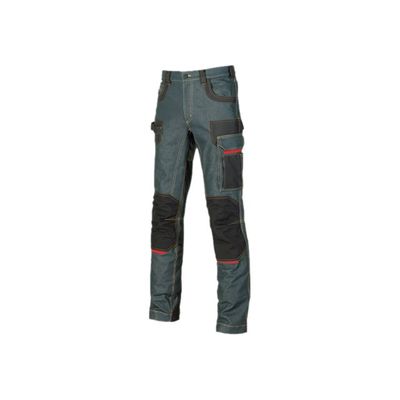 8033546199985-Pantalon de travail en jean multipoches - Taille 52 - Platinum Button U-Power-Angle droit-0