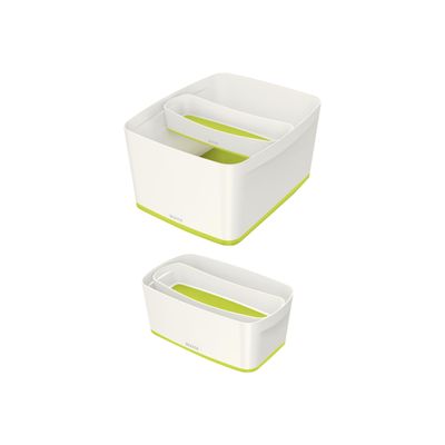 4002432116614-Leitz MyBox - plateau de rangement - blanc/vert-Angle droit-2