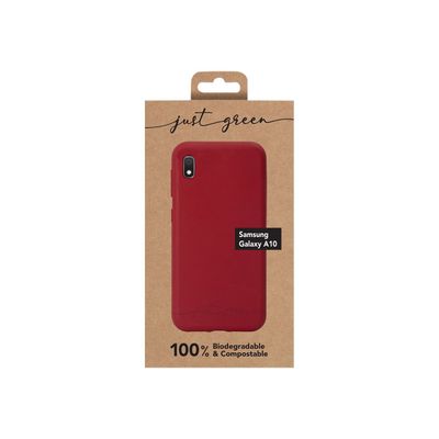 3571211428343-Just Green - Coque de protection pour Samsung A10 - rouge-Avant-3