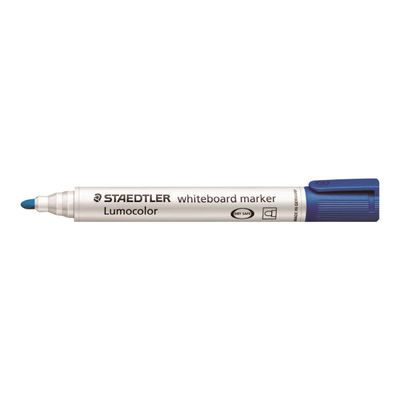 4007817328811-STAEDTLER LUMOCOLOR 351 - Marqueur effaçable - pointe ogive - bleu-Angle gauche-0