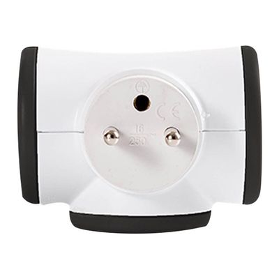 3760110686071-WATT & CO - Multiprise triplite rotative - blanc/noir-Avant-1