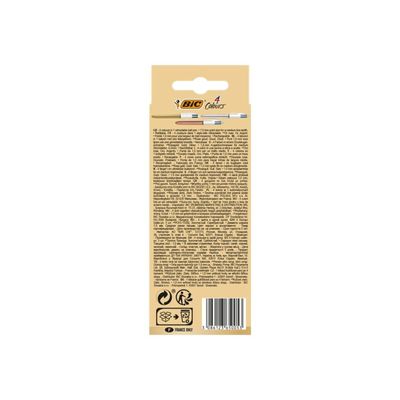 3086123650053-BIC 4 Couleurs - stylo bille 4 couleurs - noir, rouge, bleu, vert (pack de 3)-Arrière-5