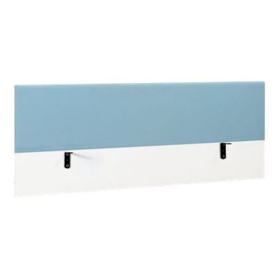 3483600495150-Écran de séparation pour bureau SUNDAY - L120 x H60 - tissu bleu azur-Angle gauche-0