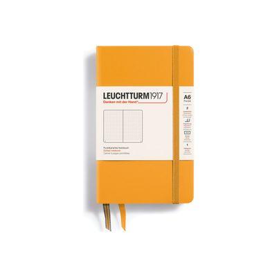 4004117610684-Leuchtturm1917 - Carnet de notes rigide A6 - pointillés - orange-Avant-0