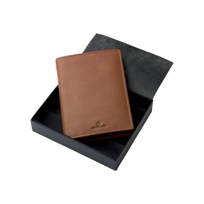 3108726994676-Oberthur London - Portefeuille cuir beige-Avant-1