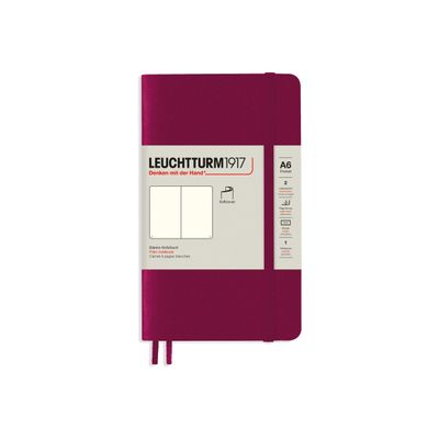 4004117583155-Leuchtturm1917 - Carnet de notes souple A6 - uni - bordeaux-Avant-0
