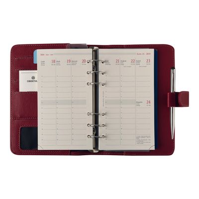 3664447135496-Milano - Organiseur rouge - 14 x 18,5 cm - Oberthur-Avant-1