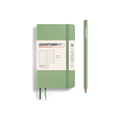 4004117593529-Leuchtturm1917 - Carnet de notes souple A6 - pointillés - vert sauge-Avant-0
