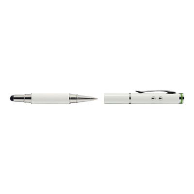 4002432102204-Leitz Complete 4 in 1 - Stylet / lampe torche / stylo à bille / pointeur laser - blanc-Avant-2