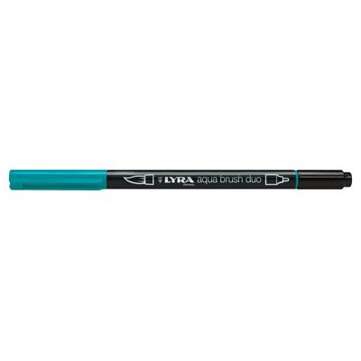 4084900603710-Lyra Aqua Brush Duo - Feutre pinceau double pointe - vert émeraude--0