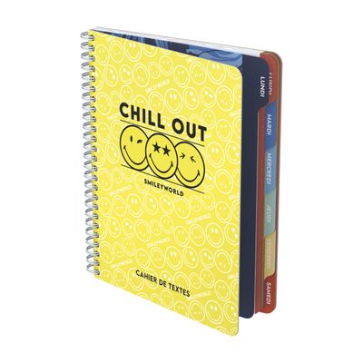 3020120243863-Cahier de textes Smiley - 17 x 22 cm - différents modèles disponibles - Hamelin--0
