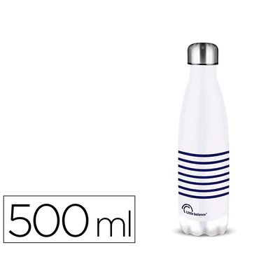 3760240784333-Little Balance - Bouteille isotherme - marinière--0