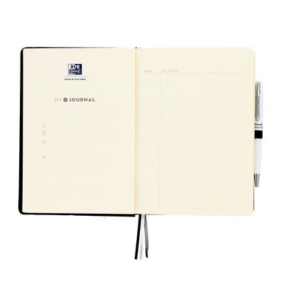 3147280166617-Agenda Oxford My Journal perpétuel - 2 jours par page - 15 x 21 cm - noir - Hamelin--6
