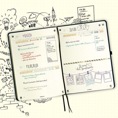 3147280166617-Agenda Oxford My Journal perpétuel - 2 jours par page - 15 x 21 cm - noir - Hamelin--14
