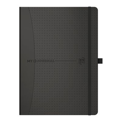 3147280166617-Agenda Oxford My Journal perpétuel - 2 jours par page - 15 x 21 cm - noir - Hamelin--0