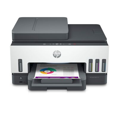 195908302643-HP Smart Tank 7605 All-in-One - imprimante multifonction jet d'encre couleur A4 - Wifi, Bluetooth, USB--0