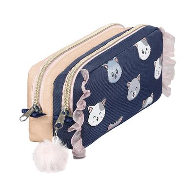 3135258773141-Trousse rectangulaire Cats - 2 compartiments - Viquel--1
