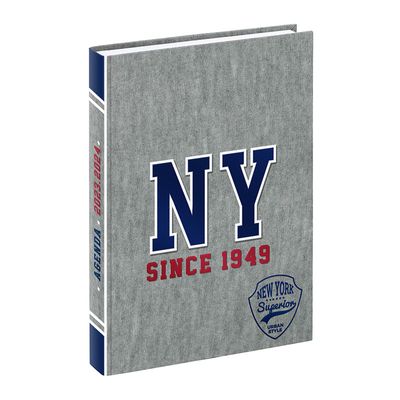 3135257453167-Agenda NY Fashion - 1 jour par page - 12 x 17 cm - bleu ou gris - Viquel--2