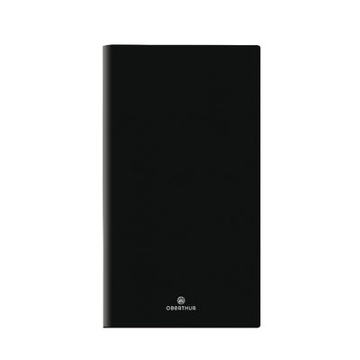 3664447159256-Agenda de poche Odessa - 1 semaine sur 2 pages - 9,5 x 17 cm - noir - Oberthur--0