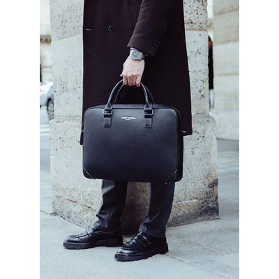 3135257824226-Saint-Martin - Sacoche ordinateur noir Noah - 1 compartiment - 15,6" - Viquel--5