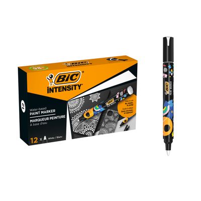 3086123775329-BIC Intensity - Marqueur à peinture - blanc - encre à l'eau - moyen--2