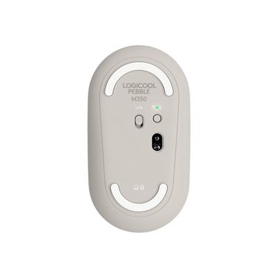 5099206105089-Logitech Pebble M350 - souris sans fil - gris clair-Bas-5