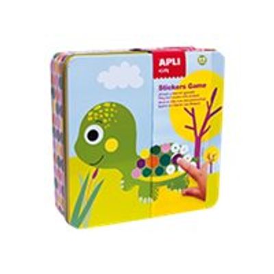 8410782139492-Apli - Jeu de gommettes tortue - kit de travaux créatifs-Angle gauche-0
