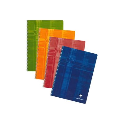 3329680681413-Clairefontaine - Cahier à spirale A4 (21x29,7 cm) - 100 pages - grands carreaux (Seyes) - disponible dans-Avant-0