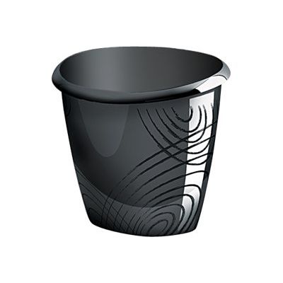 3462159002033-CEP Origins - Corbeille à papier 15L - noir-Angle droit-0