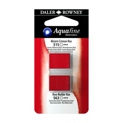 5011386117935-Daler-Rowney Aquafine - Ensemble de peinture - 2 parties - aquarelle - 2 couleurs - teinte cramoisie alizarine, teinte garance ro--0