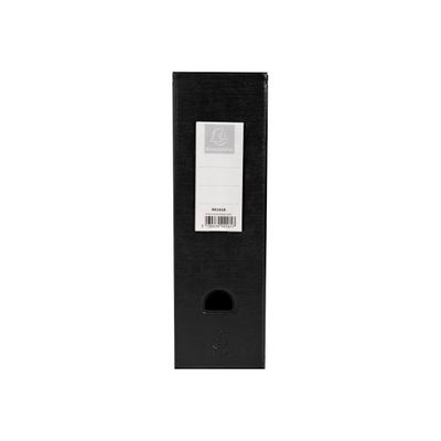3130632901615-Exacompta - 10 Porte-revues polypro - dos 100 mm - noir - livrés à plat-Avant-1