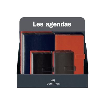 3664447061214-Oberthur Milano 13 - organiseur - 80 x 130 mm - noir-Avant-1