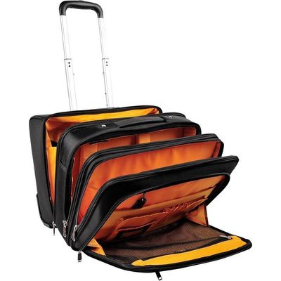 3130630185345-Exacompta Exactive - Valisette trolley business - noir, orange--2
