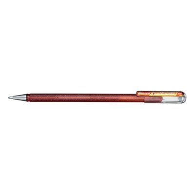 0884851024572-Pentel - Roller encre metallique pailletée - 1 mm - orange--0