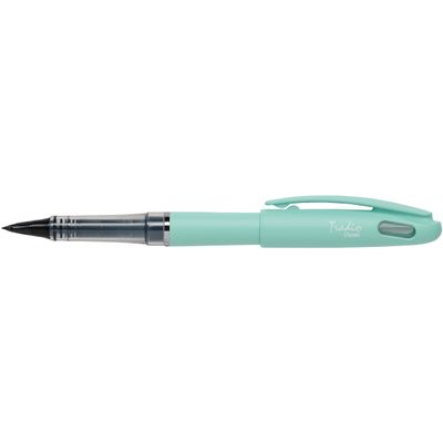 3474371970021-Pentel Tradio Pastel - Feutre plume - corps vert--0