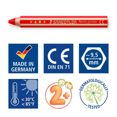 4007817029206-STAEDTLER Buddy - 18 Crayons de couleur - pointe large--6