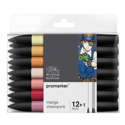 884955070680-ProMarker - Pack de 13 marqueurs double pointe - manga steampunk--0