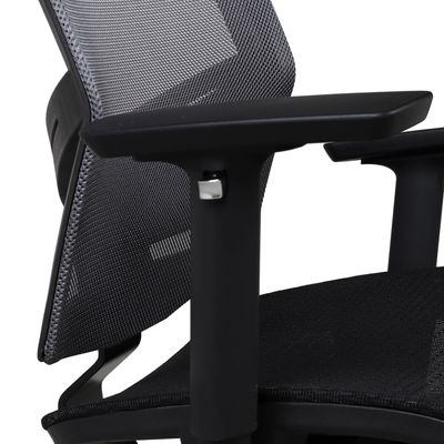 3397703517698-Fauteuil de bureau MANILLE - accoudoirs réglables - appui-tête réglable - noir--1