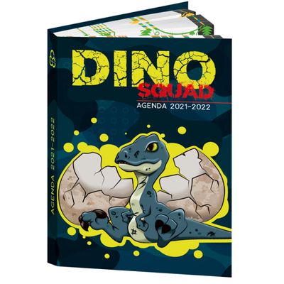 3592930017410-Agenda Dino bleu - 1 jour par page - 12,5 x 17,5 cm - Bouchut--0